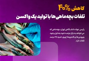 کاهش ۴۰ درصدی تلفات بچه‌ماهی‌ها