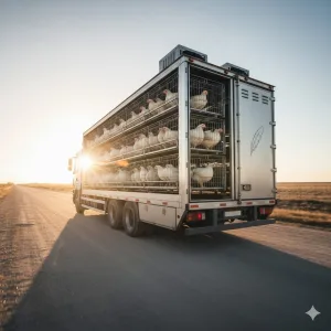 راهنمای جامع مدیریت استرس پرندگان در حمل و نقل و تأثیر آن بر عملکرد