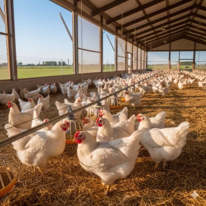 پرورش مرغ بدون آنتی‌بیوتیک: پروتکل ۴۲ روزه با FCR زیر ۱.۶۷ و وزن نهایی ۲.۸۵ کیلو